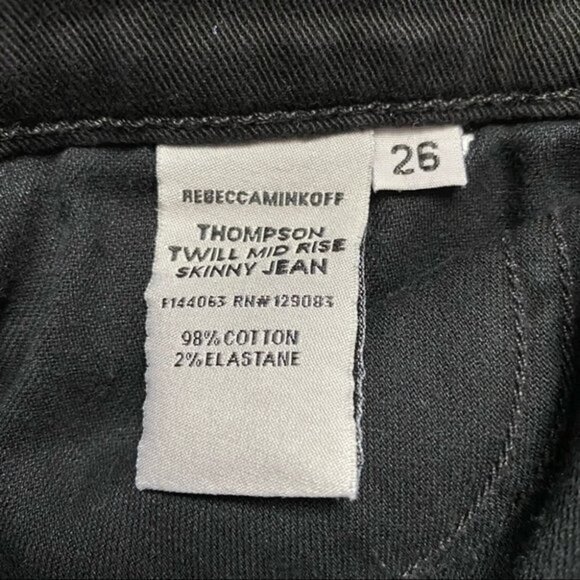 Rebecca Minkoff Thompson Twill Mid Skinny Jean‎ 26 - Picture 11 of 13